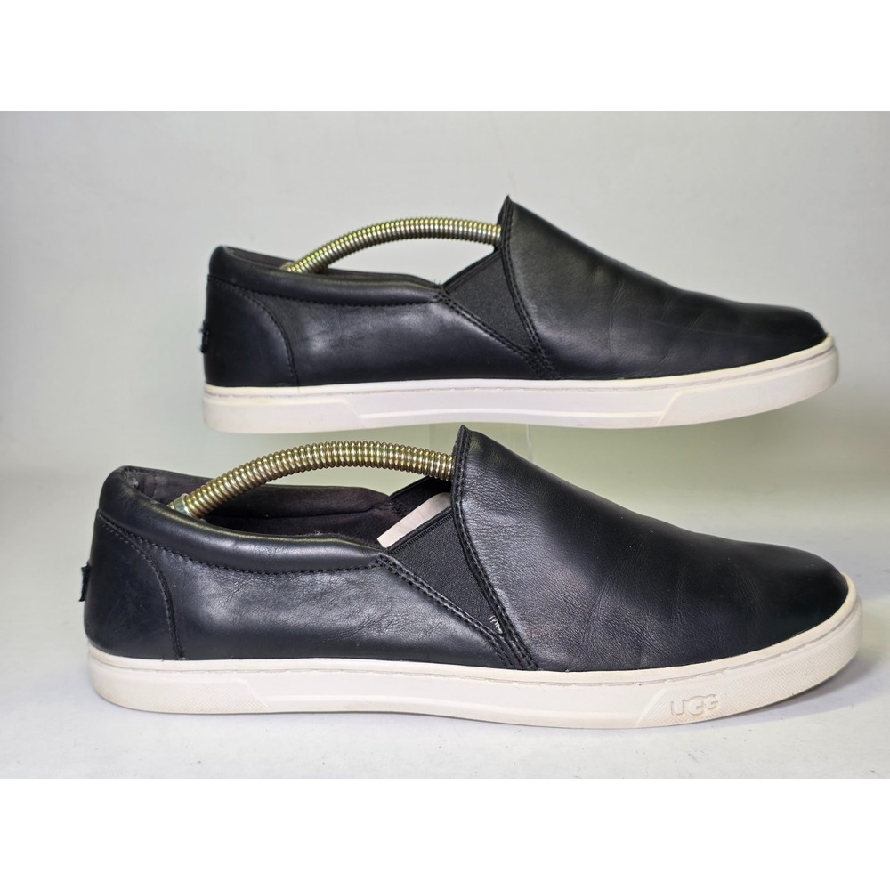 Ugg Kitlyn Women's Loafers Size 10 Black Leather Slip On Comfort Classic Shoes